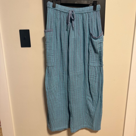 Quinn Striped Pants Caribbean Blue Combo NWT - Picture 5 of 6